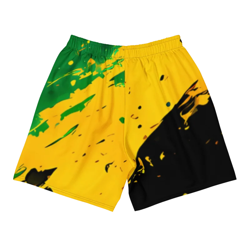 Vintage Jamaica Sport Print - Caribbean Apples | Athletic Long Shorts product image (2)