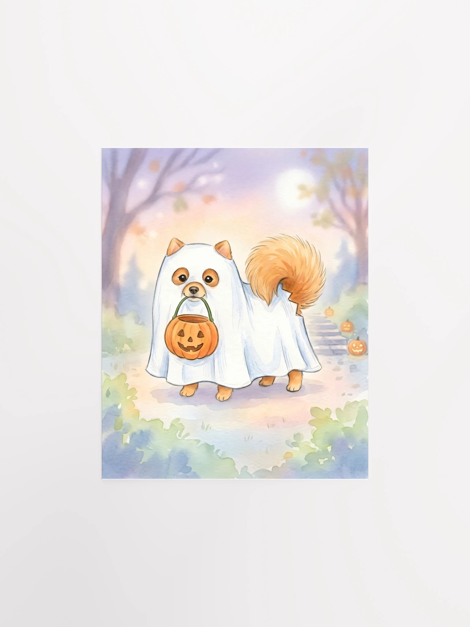 Little Ghost Pomeranian Poster product image (25)