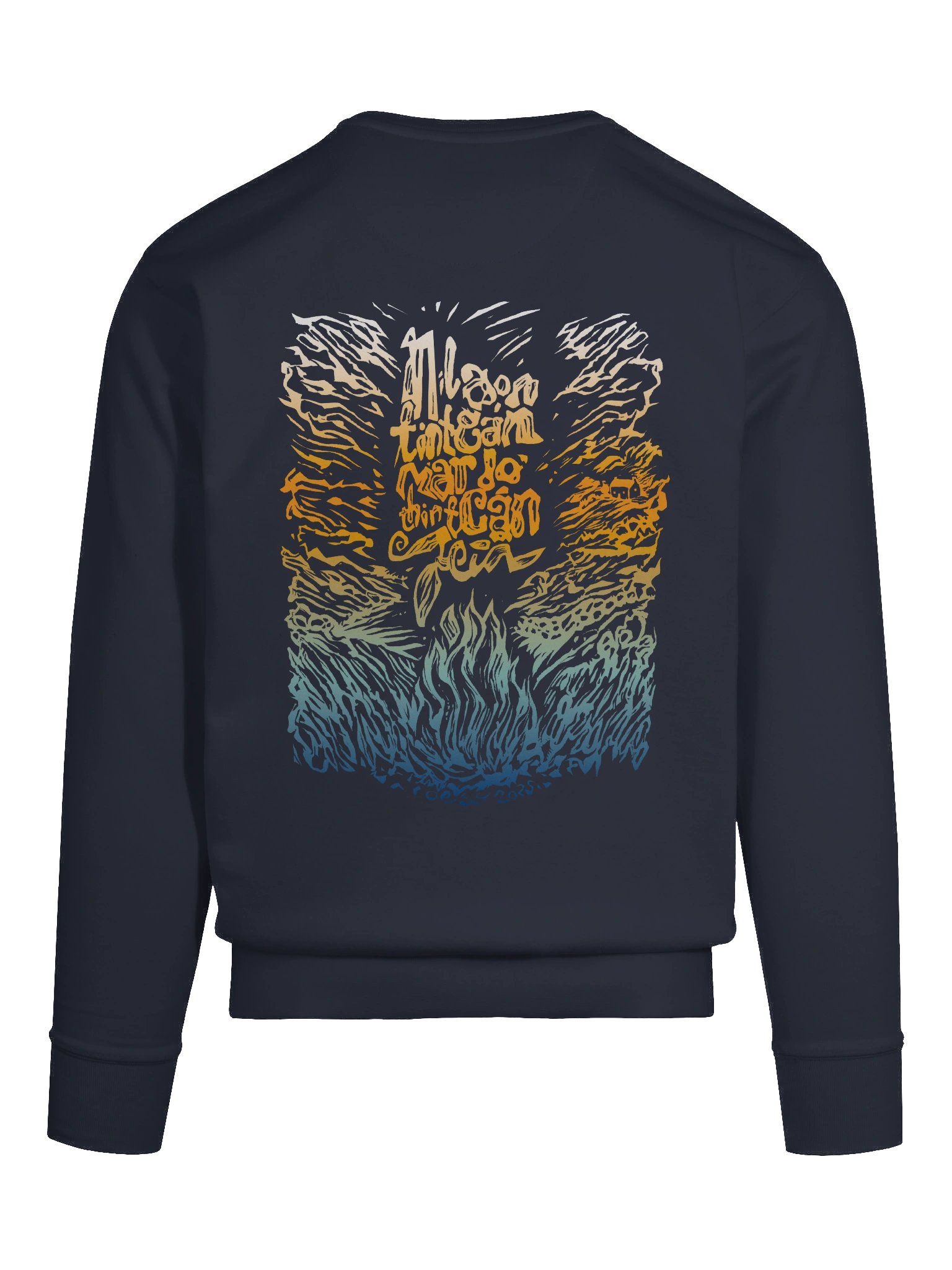 Níl aon tinteán mar do thinteán féin - Colour - SOL'S Eco Raglan HoodieCotton Heritage Premium Sweatshirt (Back Patch) product image (8)