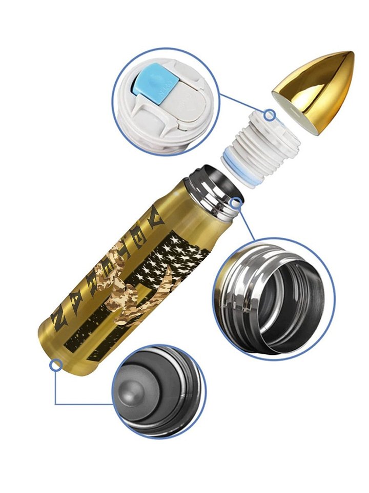 Bad Word Dad Camo Logo Salute to Service and Veteran Bullet Mugs *Price includes Shipping* product image (2)