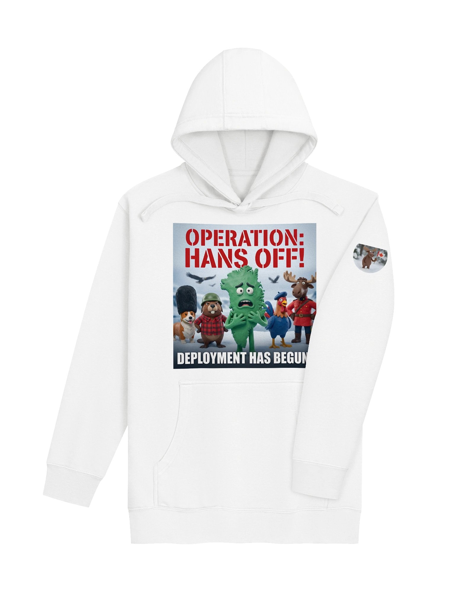 Operation: Hans Off! | Character Lineup Hoodie (White) product image (4)