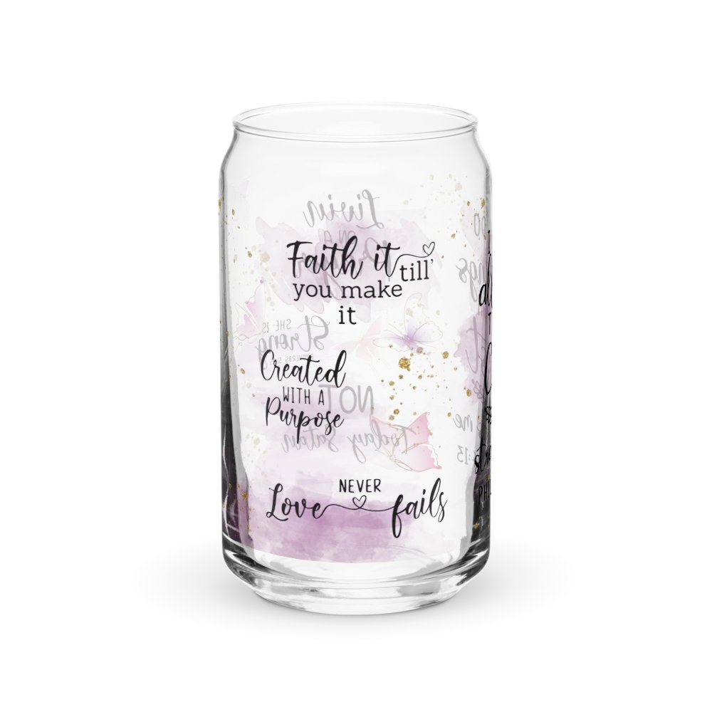 I Can Do All Things Through Christ Glass Tumbler product image (7)
