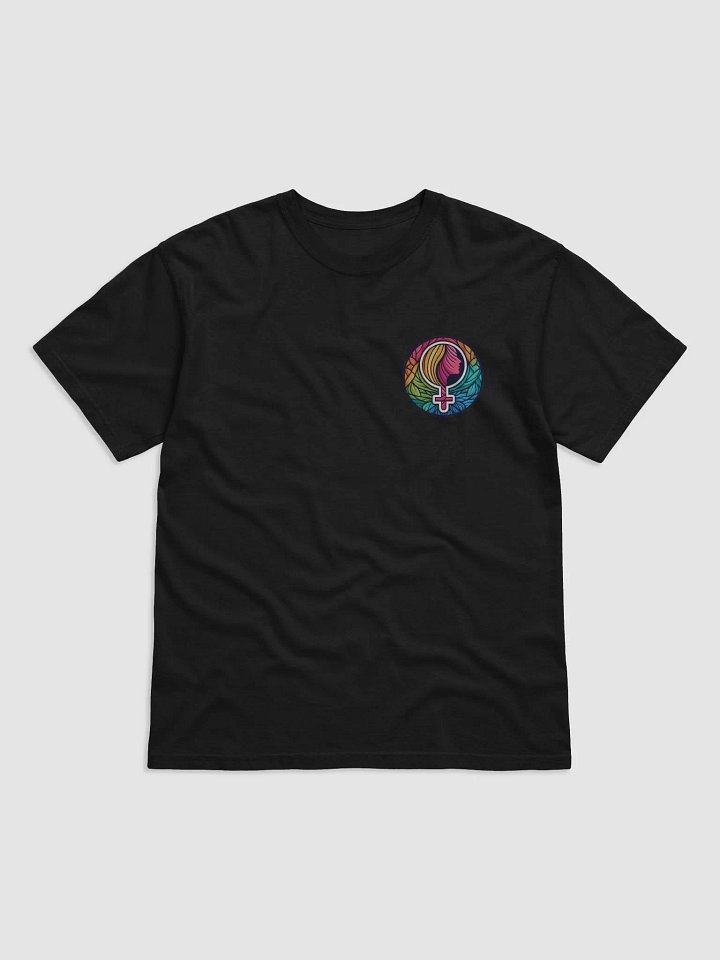 Vibrant Silhouette Stained Glass T-Shirt product image (3)