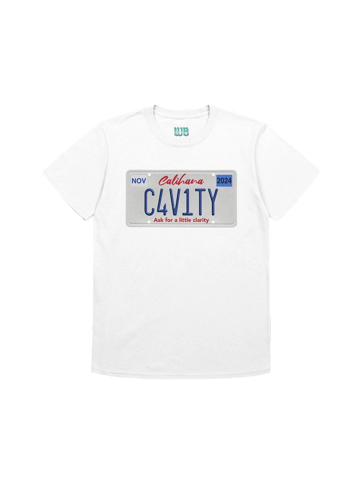 Cavity Licence Plate T-Shirt product image (1)