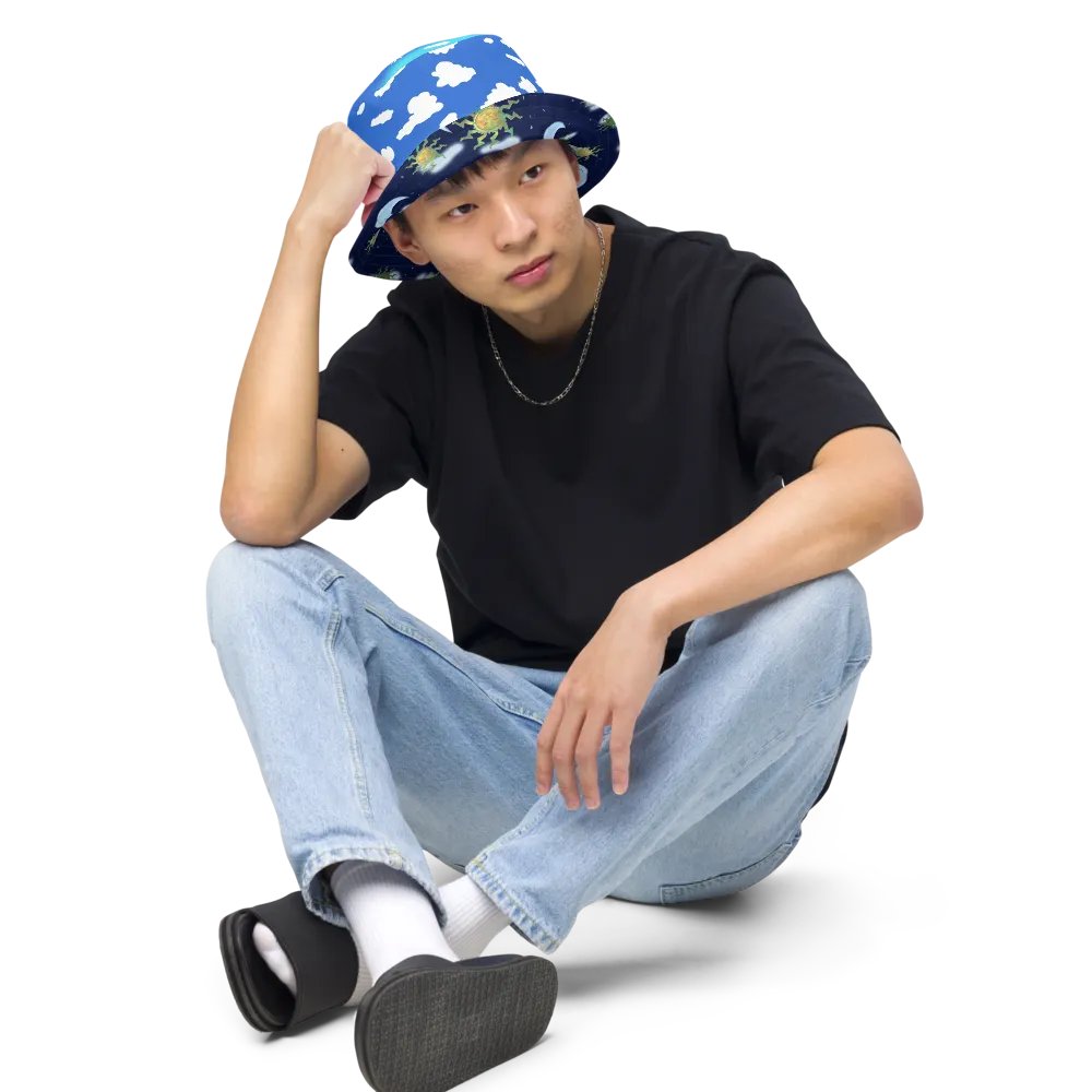Clouds and Antique Sun Bucket Hat product image (6)