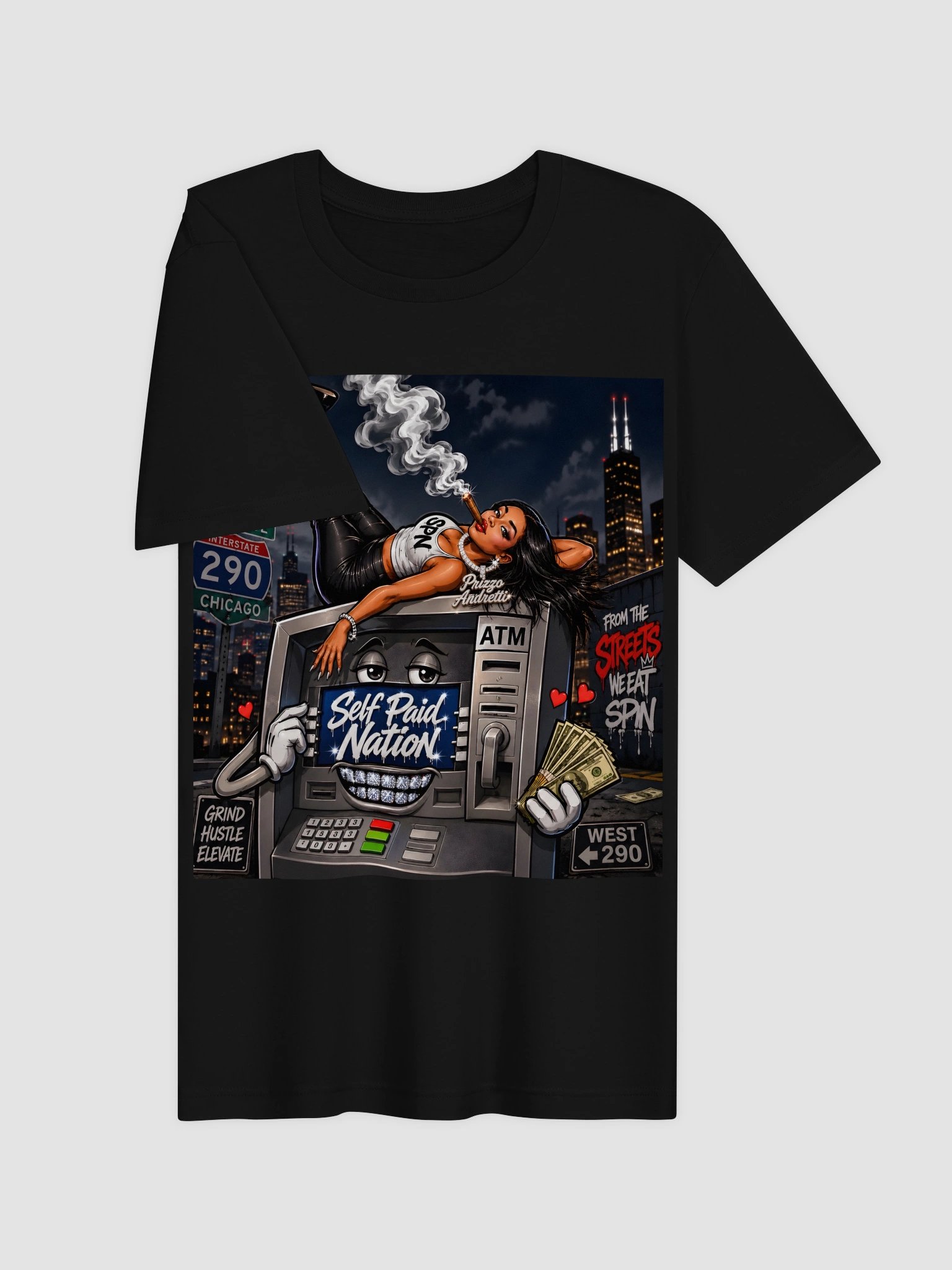 Self Paid Nation Chicago Hustle Tee product image (20)