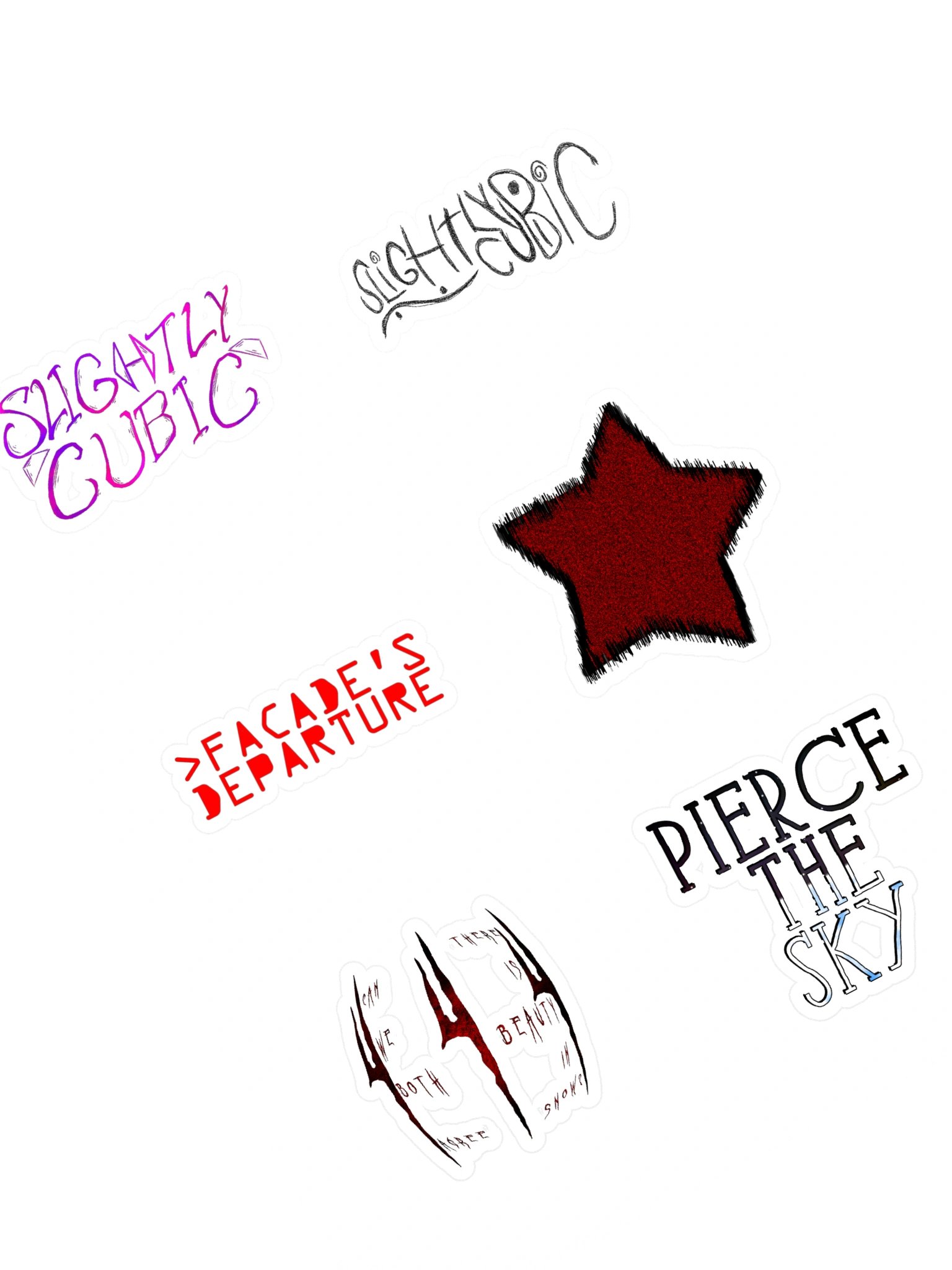 SlightlyCubic Sticker Sheet product image (1)