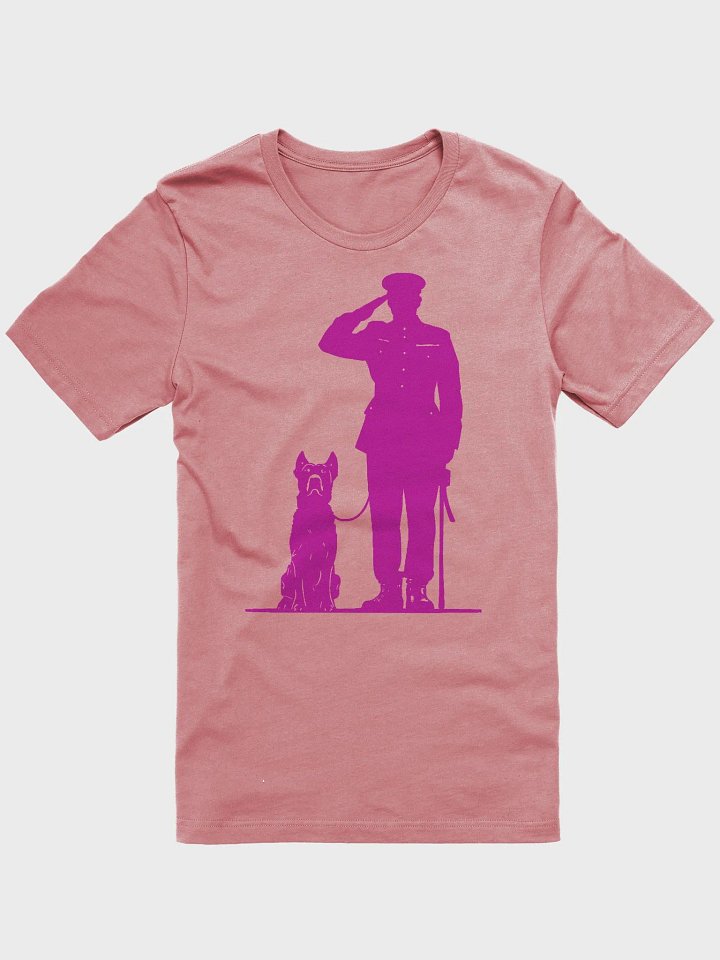 Army captain and dog saluting product image (1)