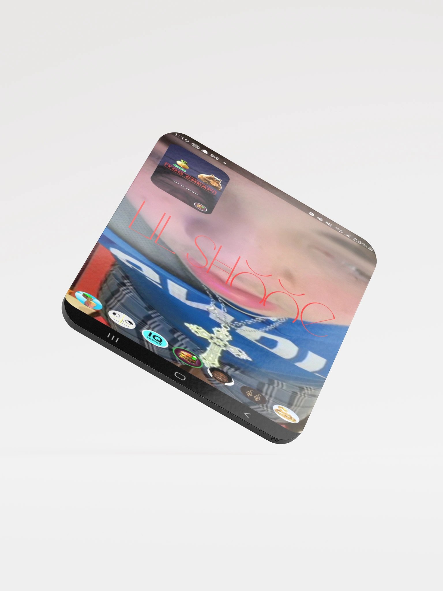 Lil Shooe in His Boxers Glossed Cork Coaster product image (1)