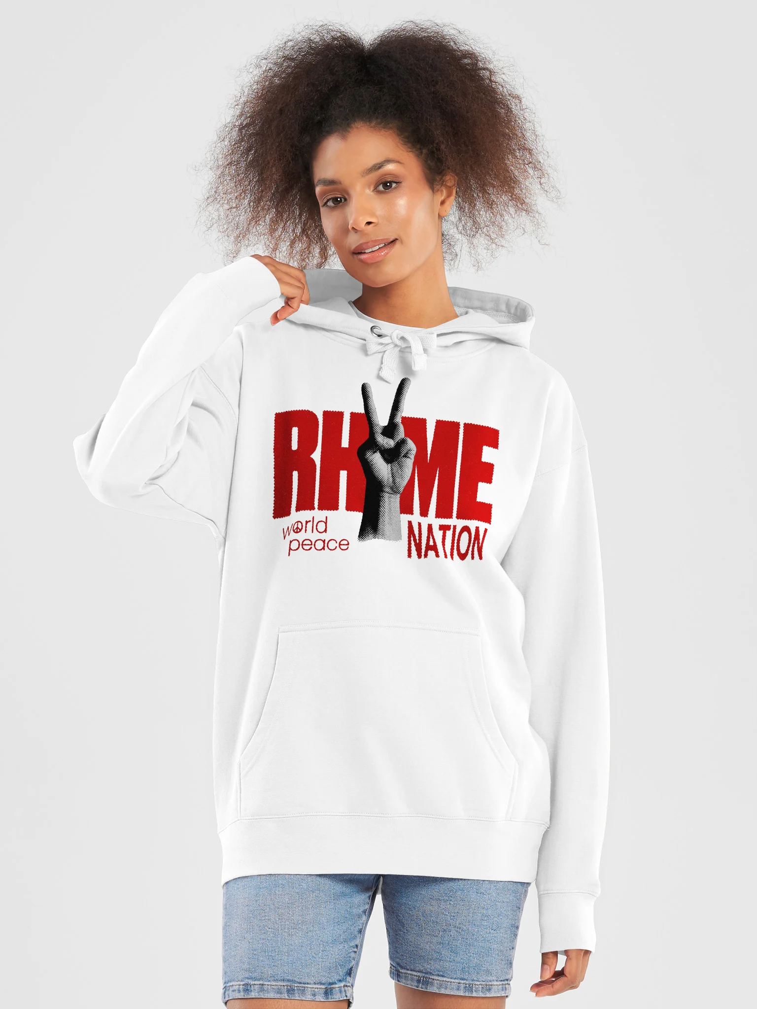 Rhyme Nation World Peace Hoodie product image (5)