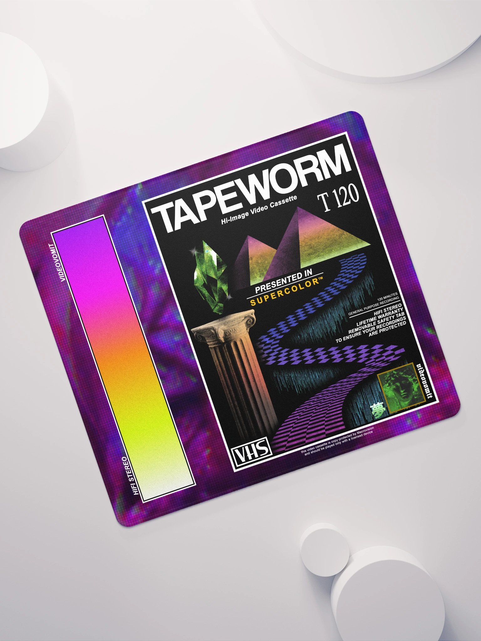 TAPEWORM VHS 1992 GAMING MOUSEPAD product image (5)