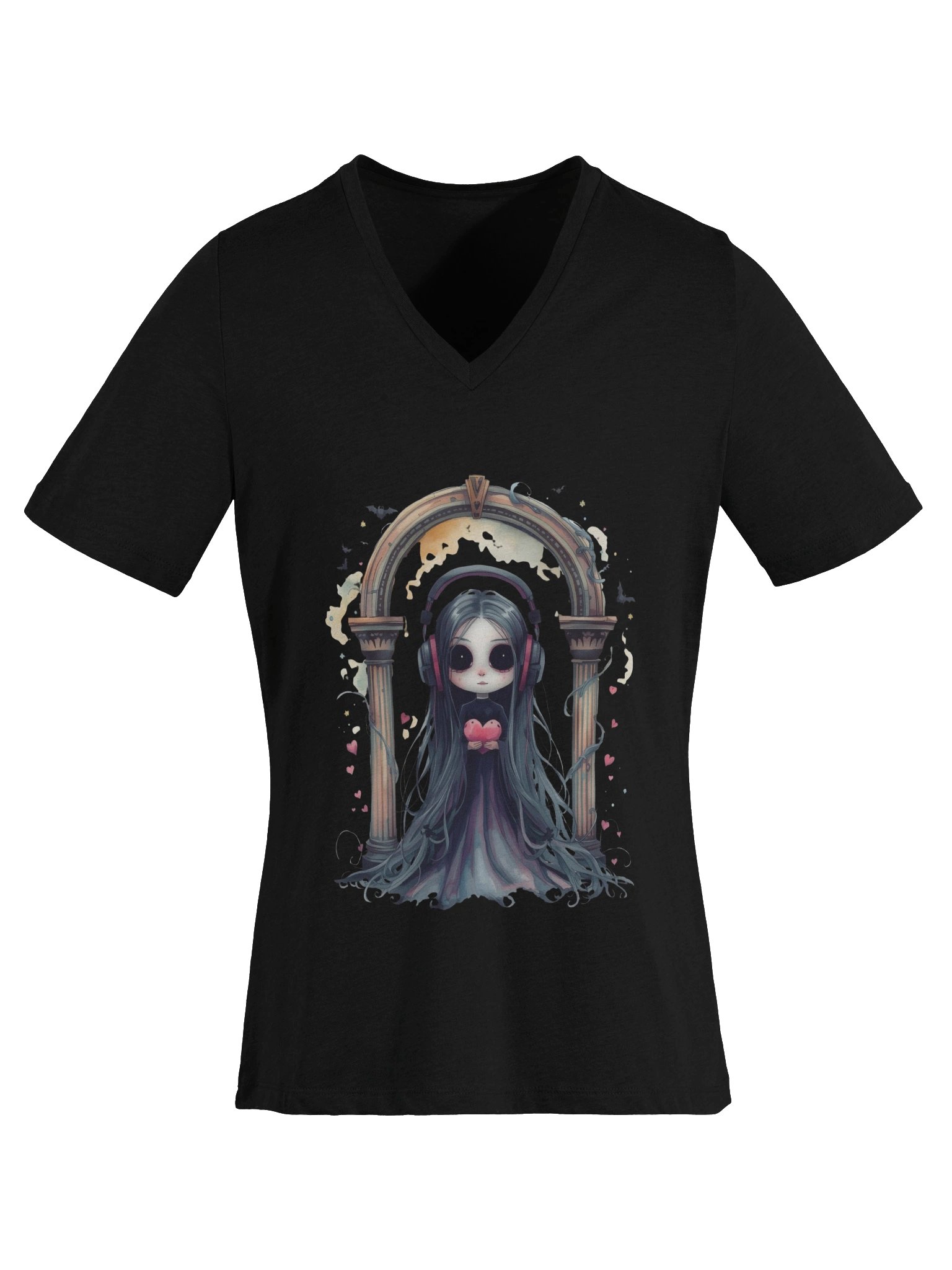 Whimsical Beats V-Neck Tee product image (6)