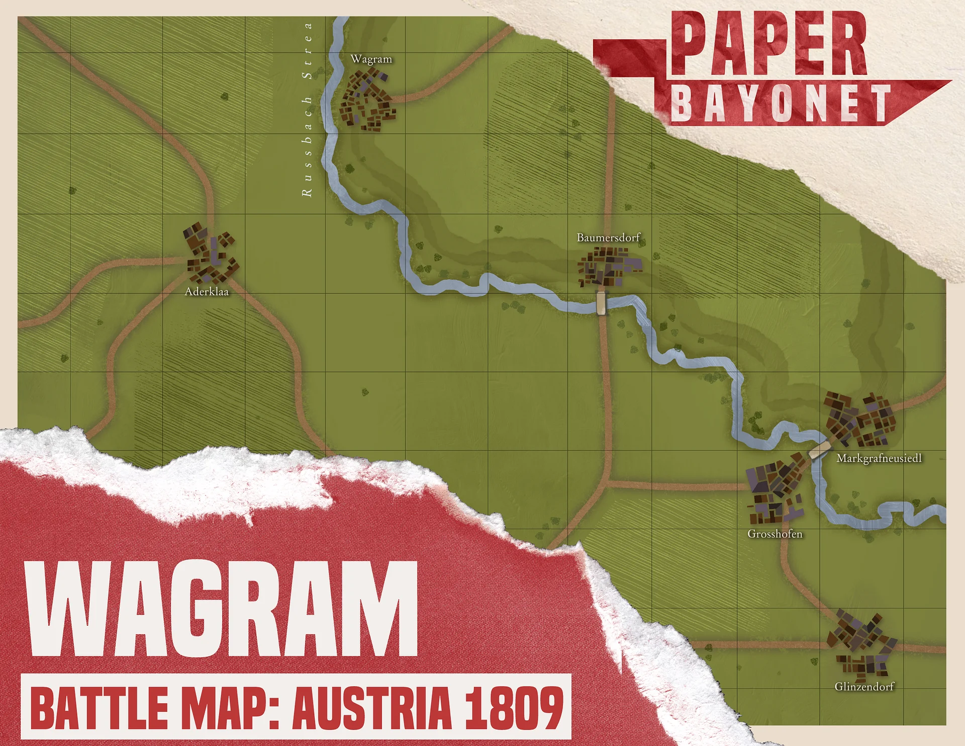 Wagram battle map. product image (1)