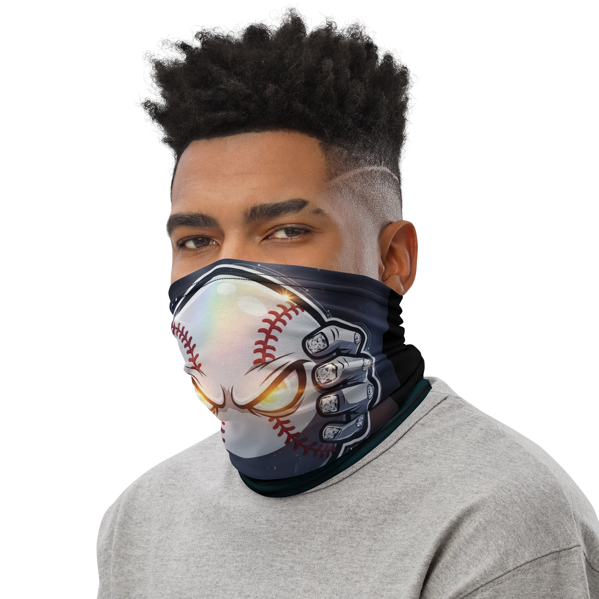 Diamond Hands Baseball Neck & Face Mask product image (3)