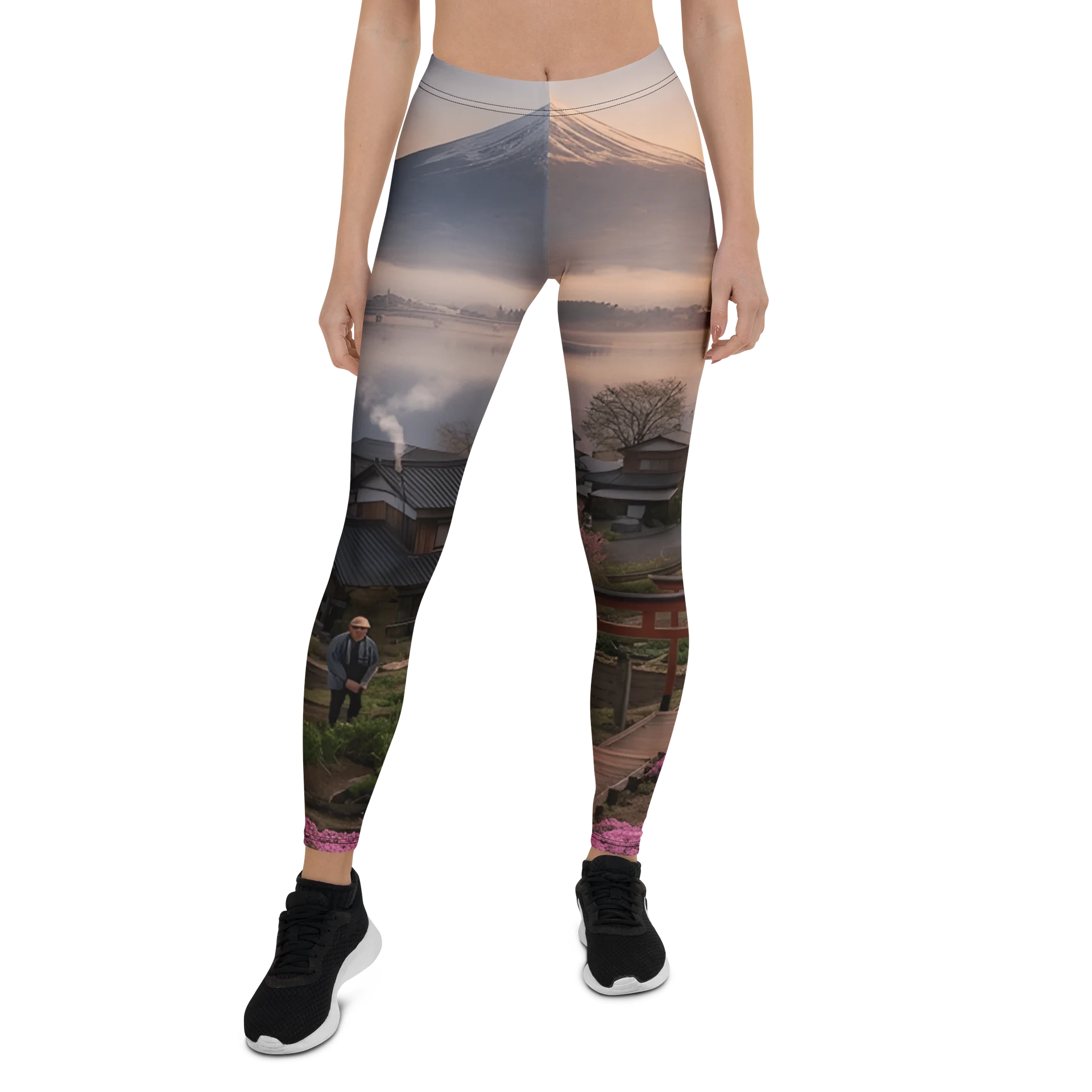 Mount Fuji Graphic Leggings | UPF 50+ Sun Protective Activewear product image (4)