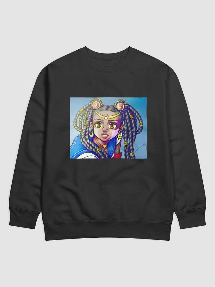 Black Girl Magic Sailor Moon Hoodie | Hand-Drawn Redraw Challenge Fanart product image (1)