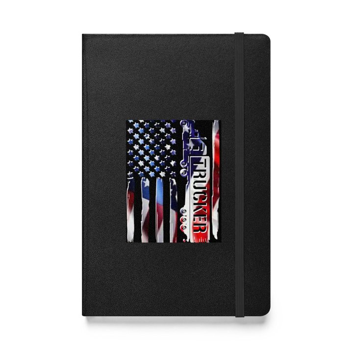Patriotic Trucker Hardcover Notebook product image (1)