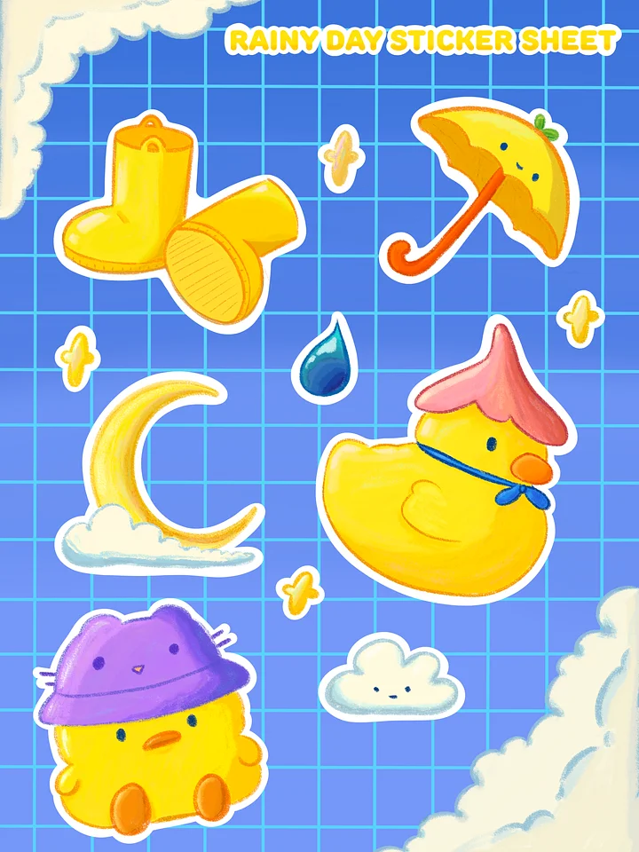 Rainy Day Sticker Sheet product image (1)