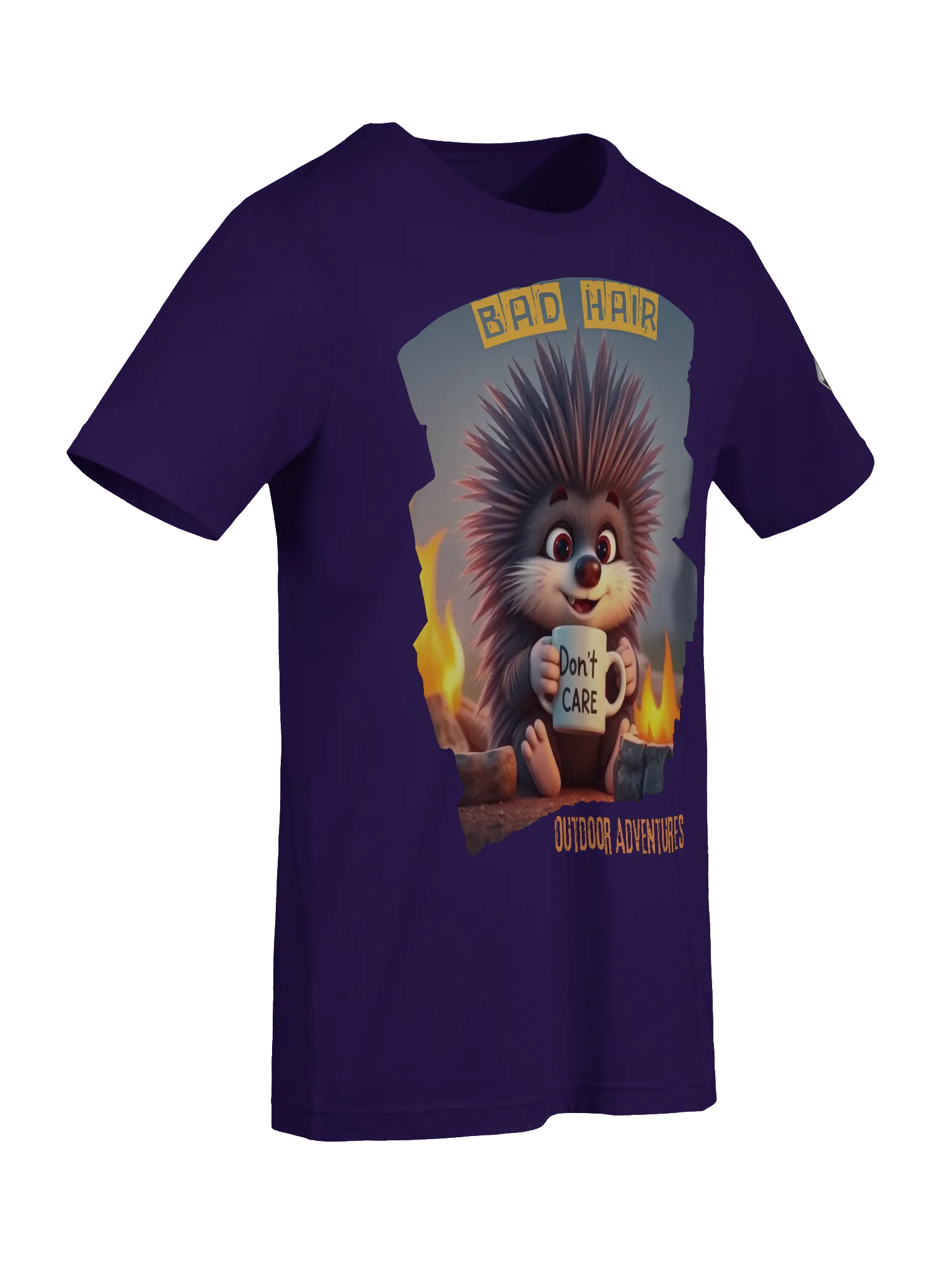 “Bad Hair, Don’t Care” Porcupine T-Shirt product image (9)