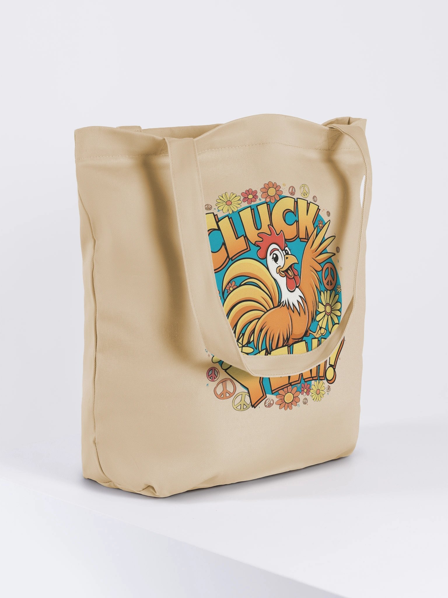 Cluck Yeah! Groovy Rooster Eco Tote product image (4)