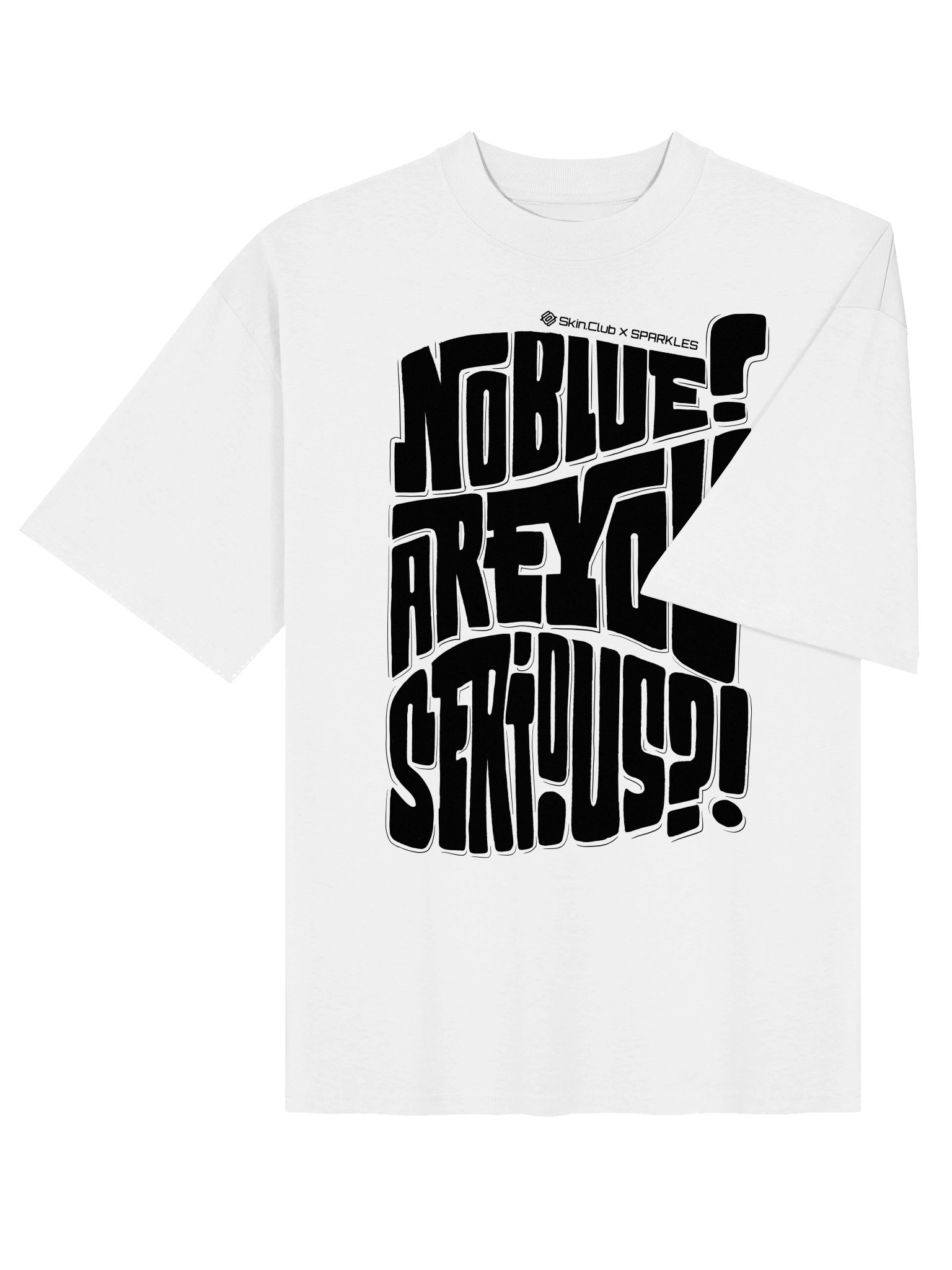 Sparkles x Skin.Club lmtd edition oversized T-Shirt - White product image (4)