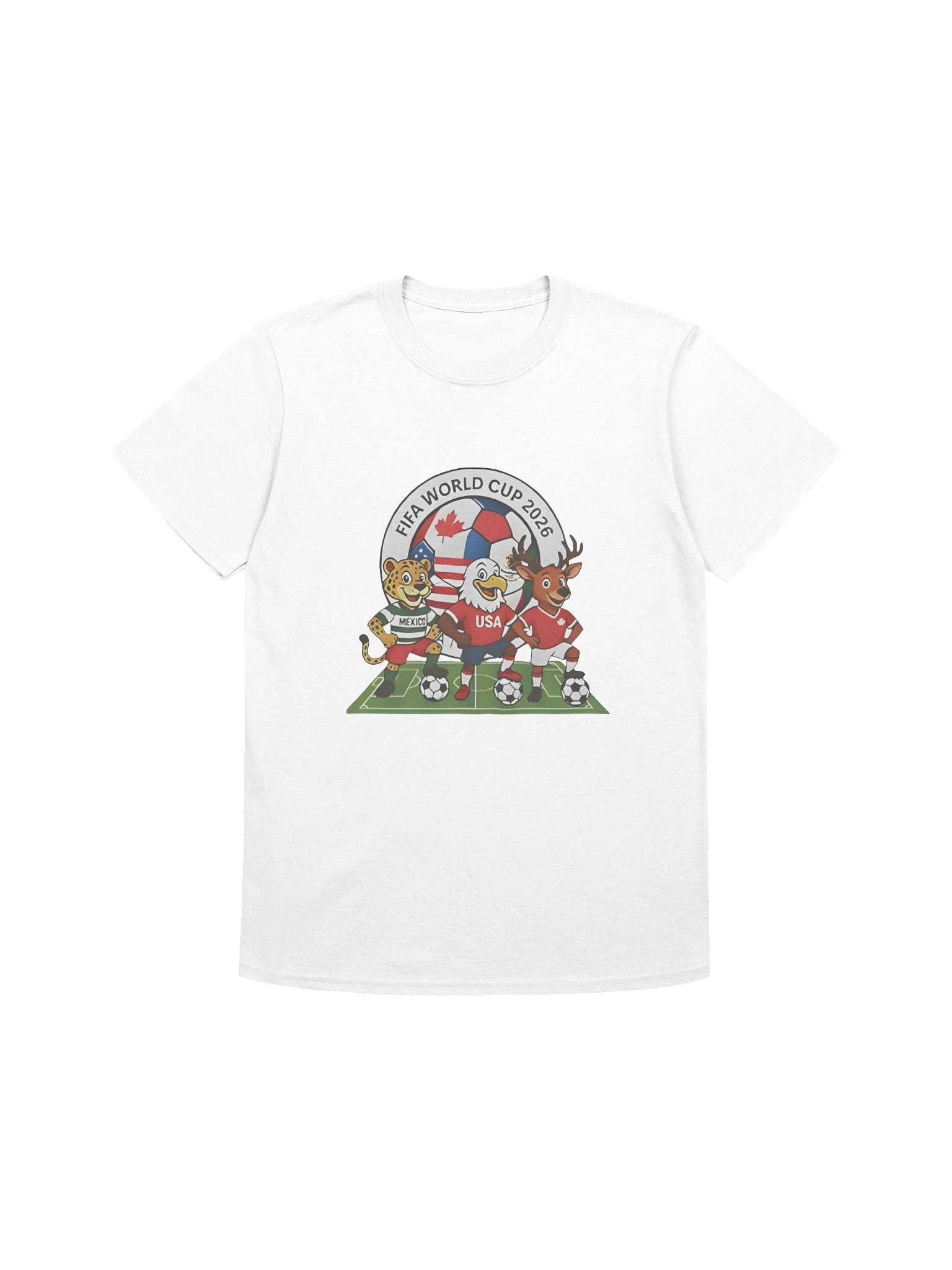 FIFA World Cup 2026 Mascot USA Canada Mexico Shirt product image (8)