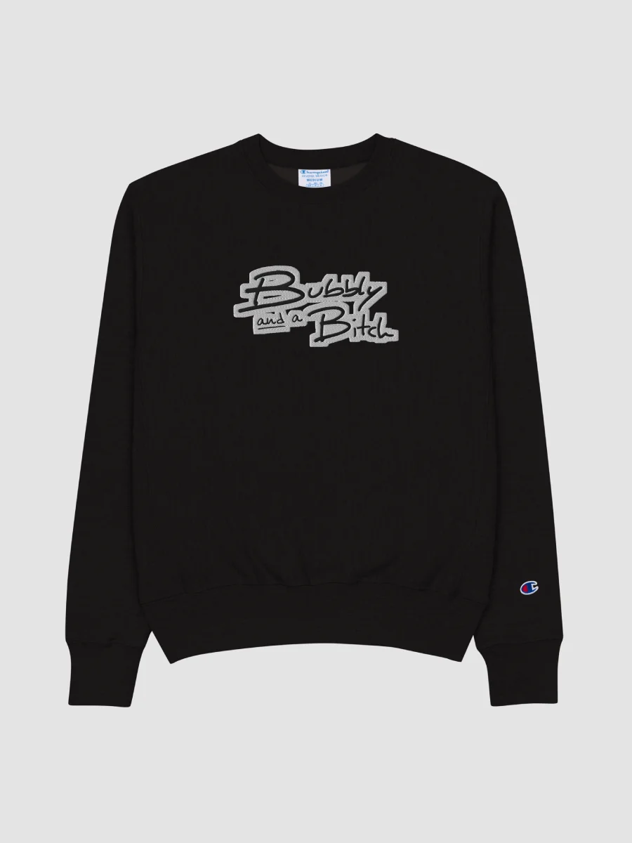 Bubbly and a B (bubble design) embroidered Champion Crewneck Sweatshirt product image (2)