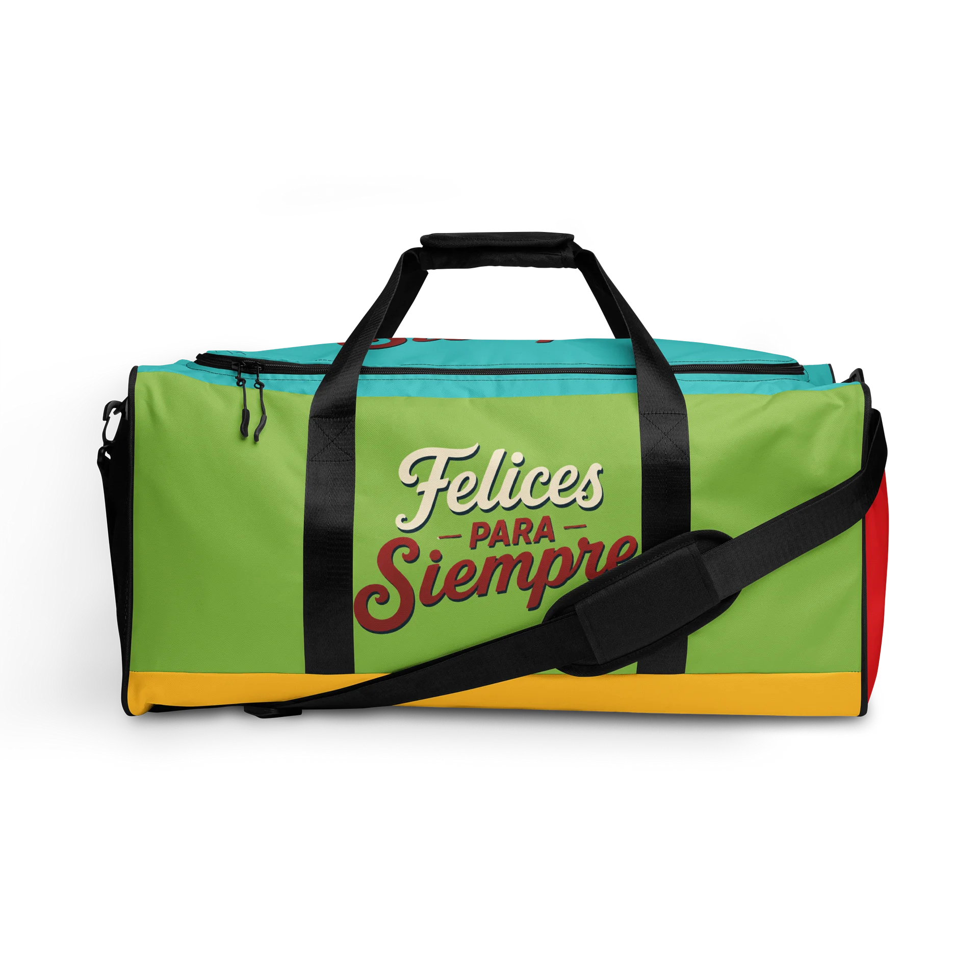 “Felices para Siempre” Colorful Duffle Travel & Gym Bag product image (1)