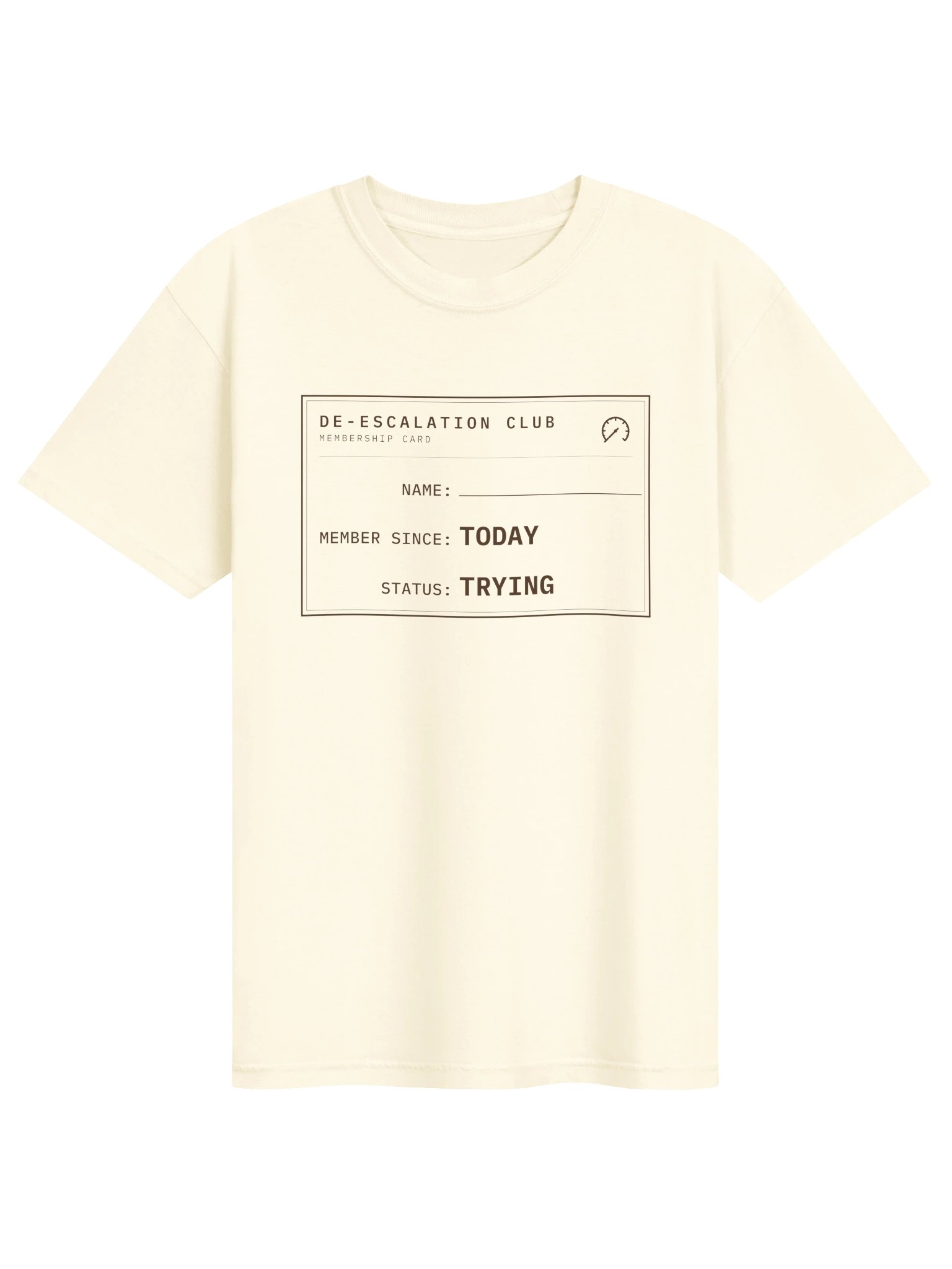 Membership Card Comfort Colors Tee, De-escalation Club, Funny Wallet Card Shirt product image (1)