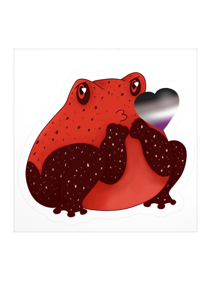 Asexual Pride Frog Kiss product image (2)