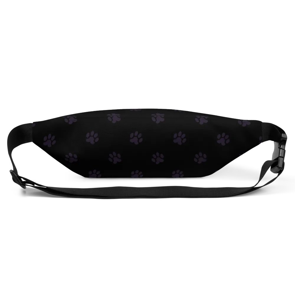 Black Paw Print Fanny Pack product image (5)