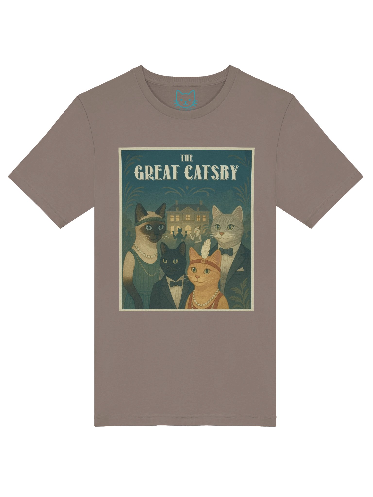 The Great Catsby 1920's Flapper Cat Parody F. Scott Fitzgerald Concert Tee Fit Unisex T-Shirt product image (41)