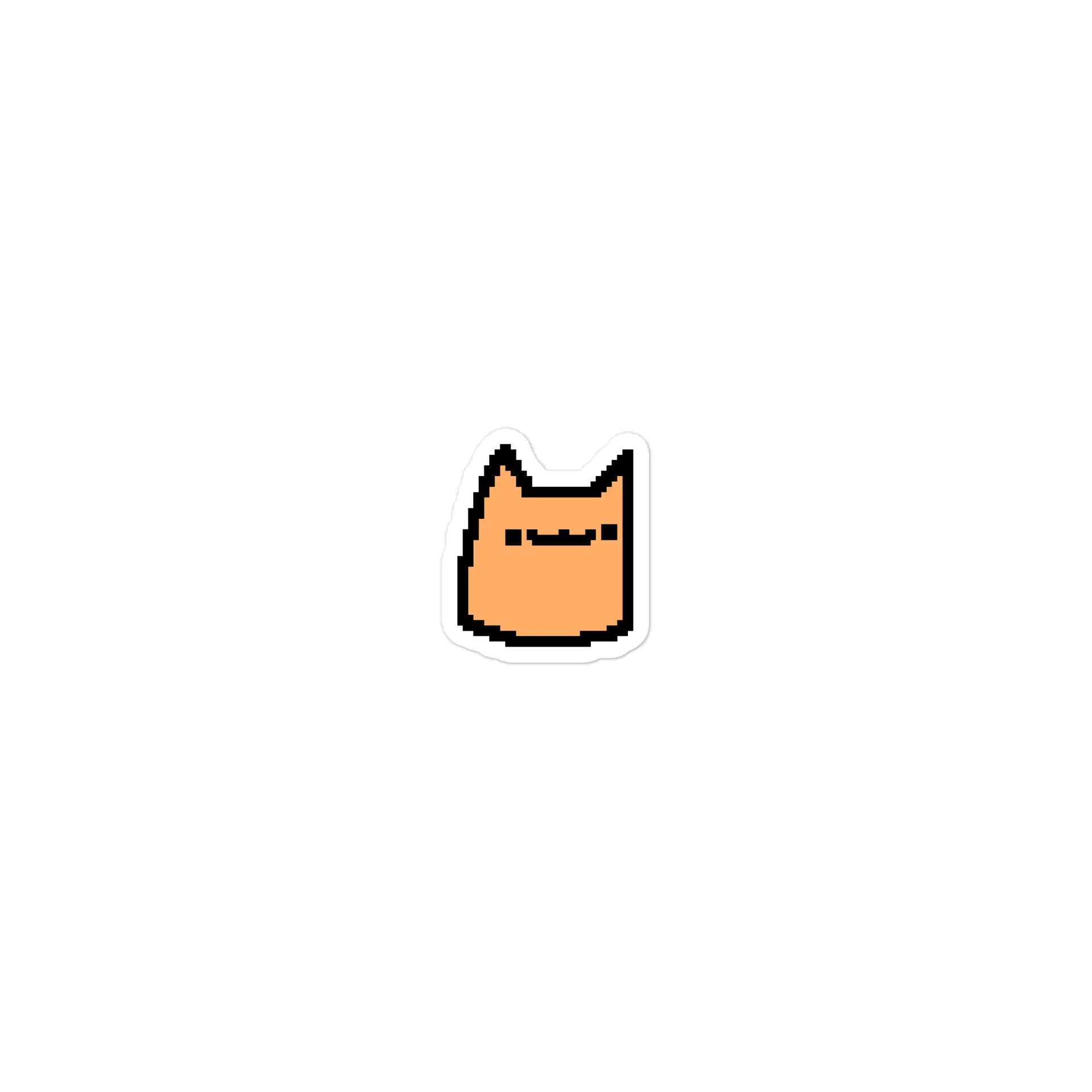 Orange Cat Sticker (Die-Cut) product image (1)