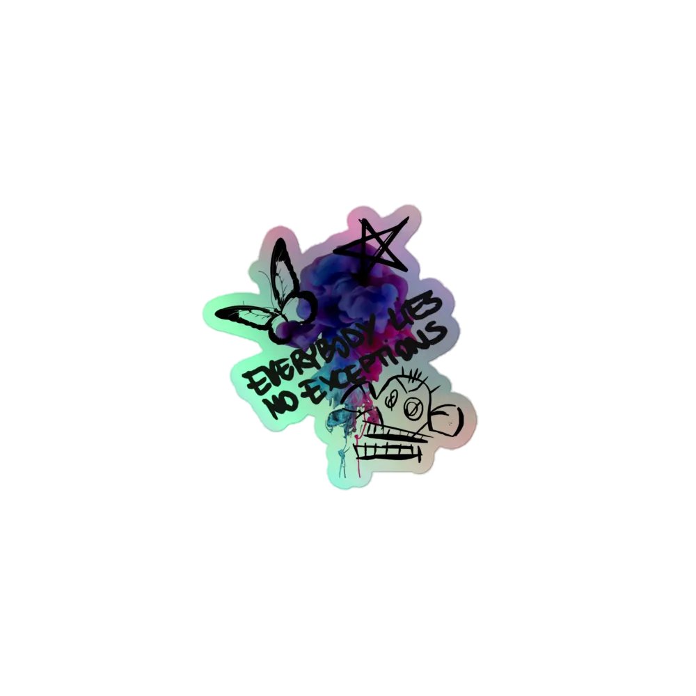 No Exceptions holo sticker product image (1)