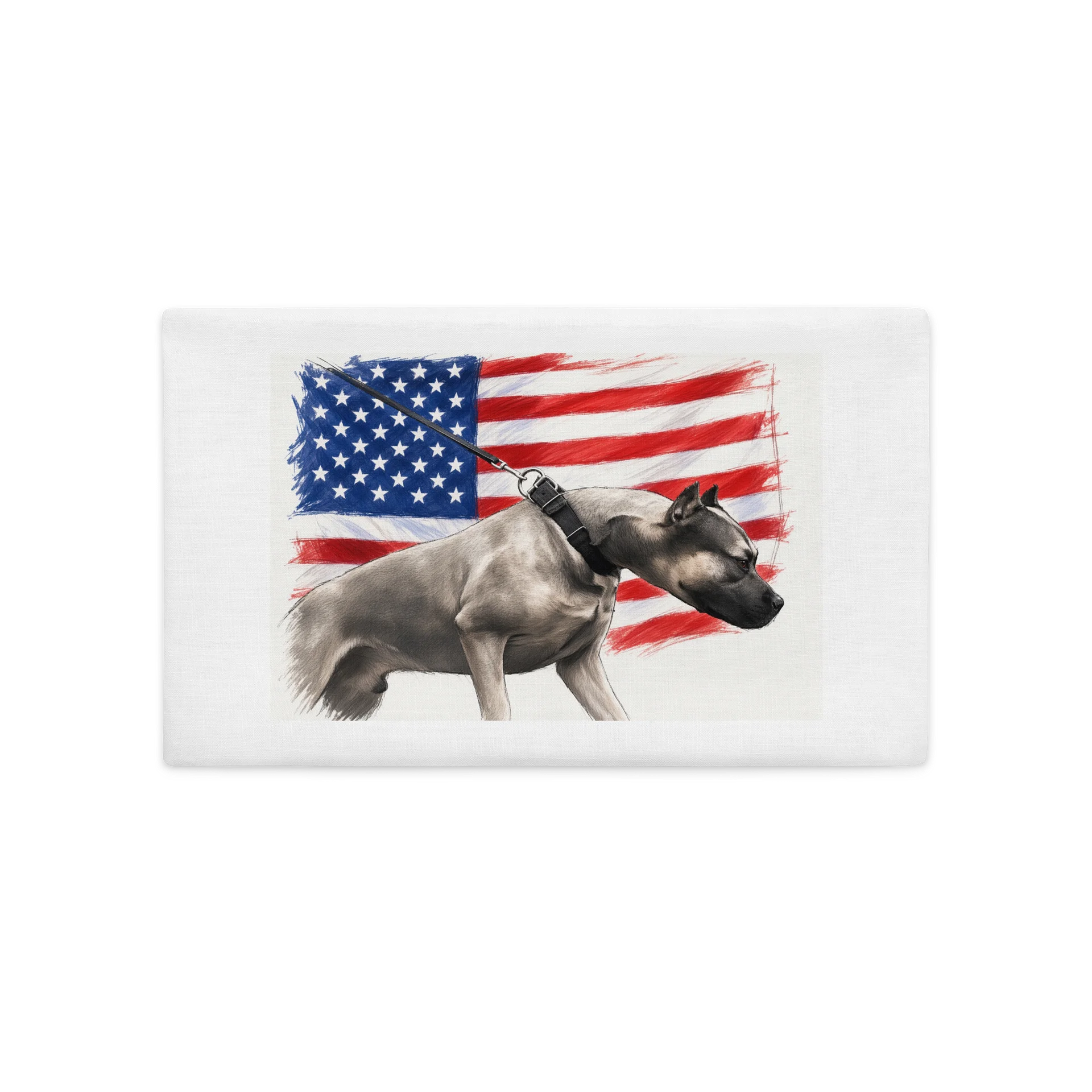 Patriotic American Pit Bull Terrier Pillow Case product image (1)