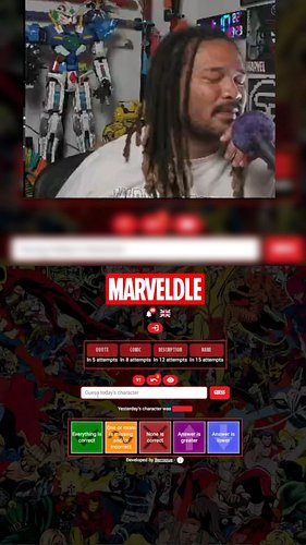 Comic Book Marveldle for Sep 28! I uh..... failed this one. lol #comics #marvel #marveldle