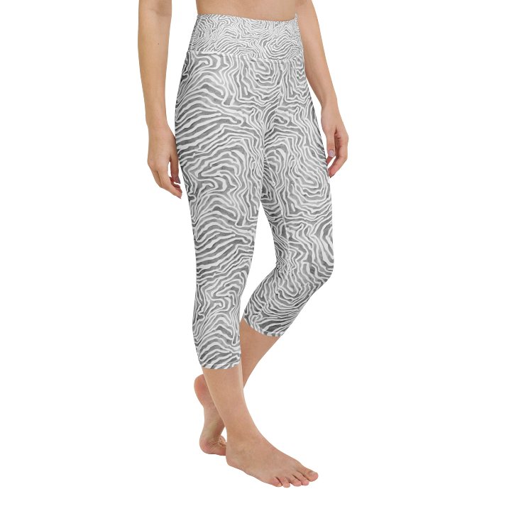 Light Grey Snake Capri Leggings product image (2)