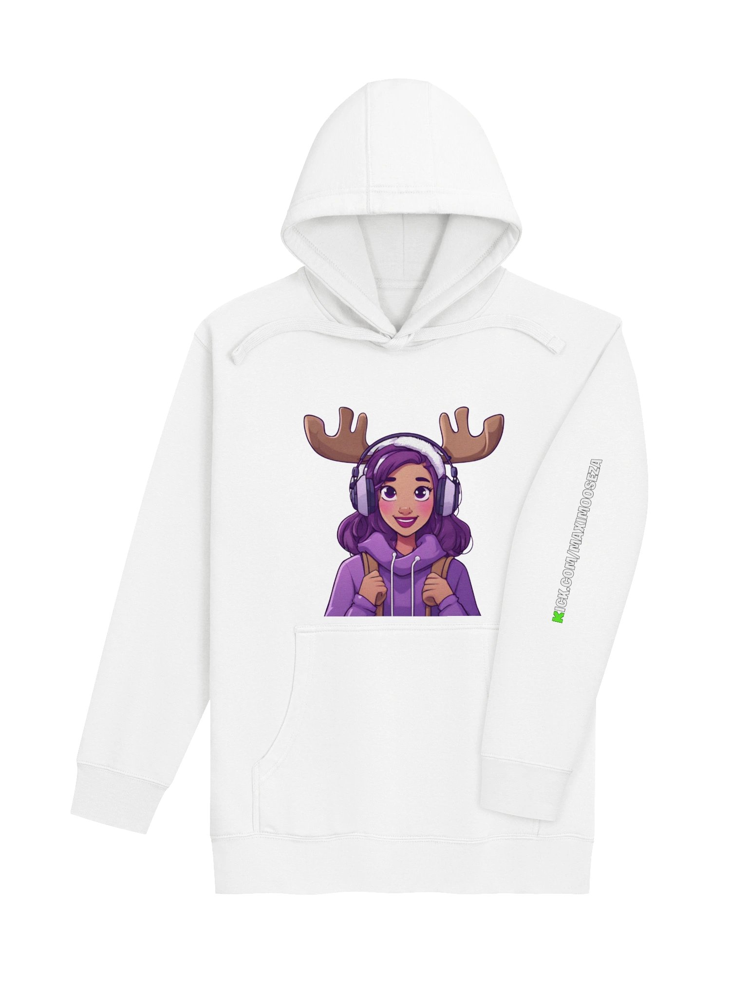 Moose White Hoodie product image (4)