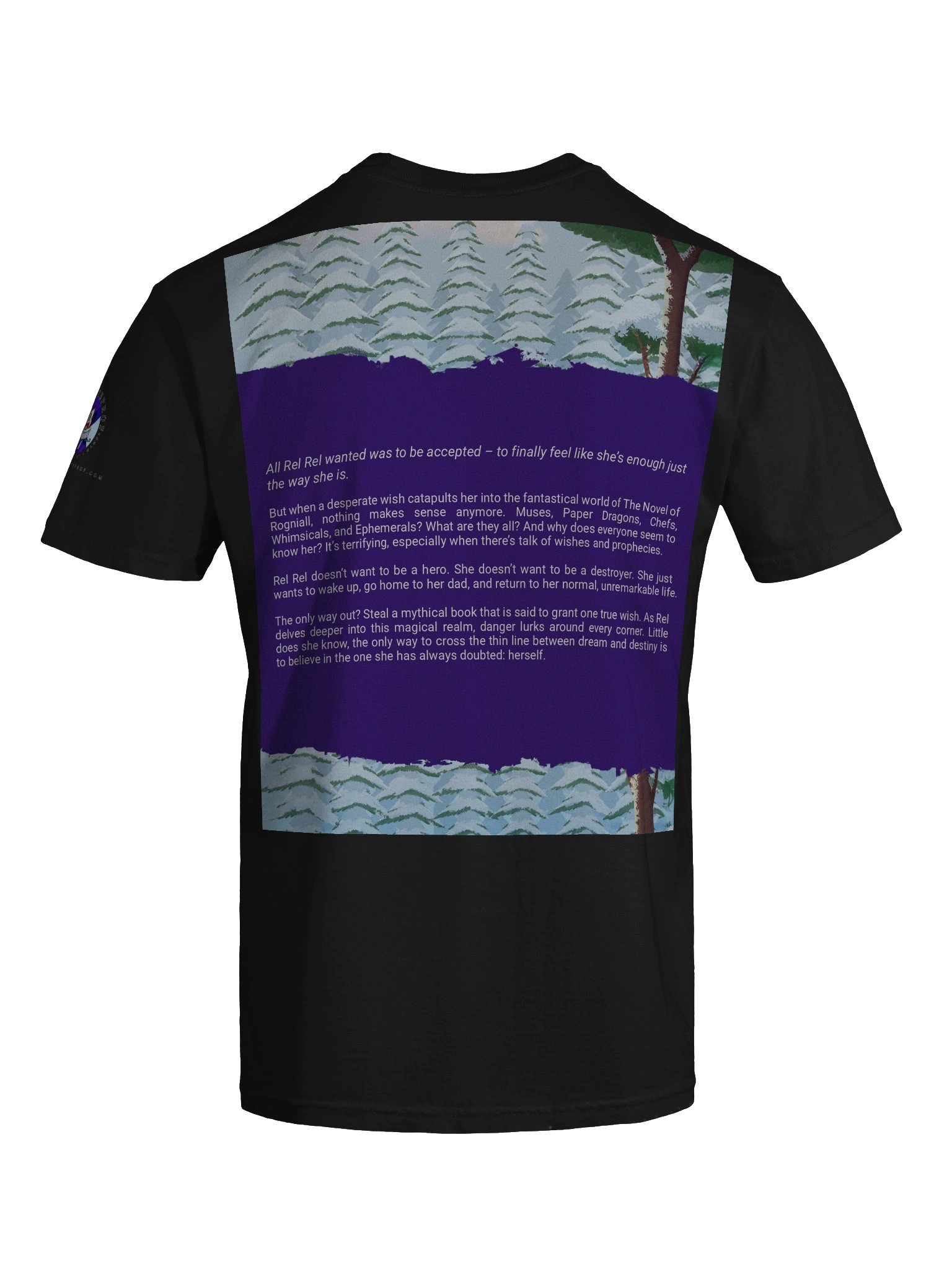 T-shirt "Adventures of Rel Rel Malidimus Mages [BOOK COVER]" product image (9)