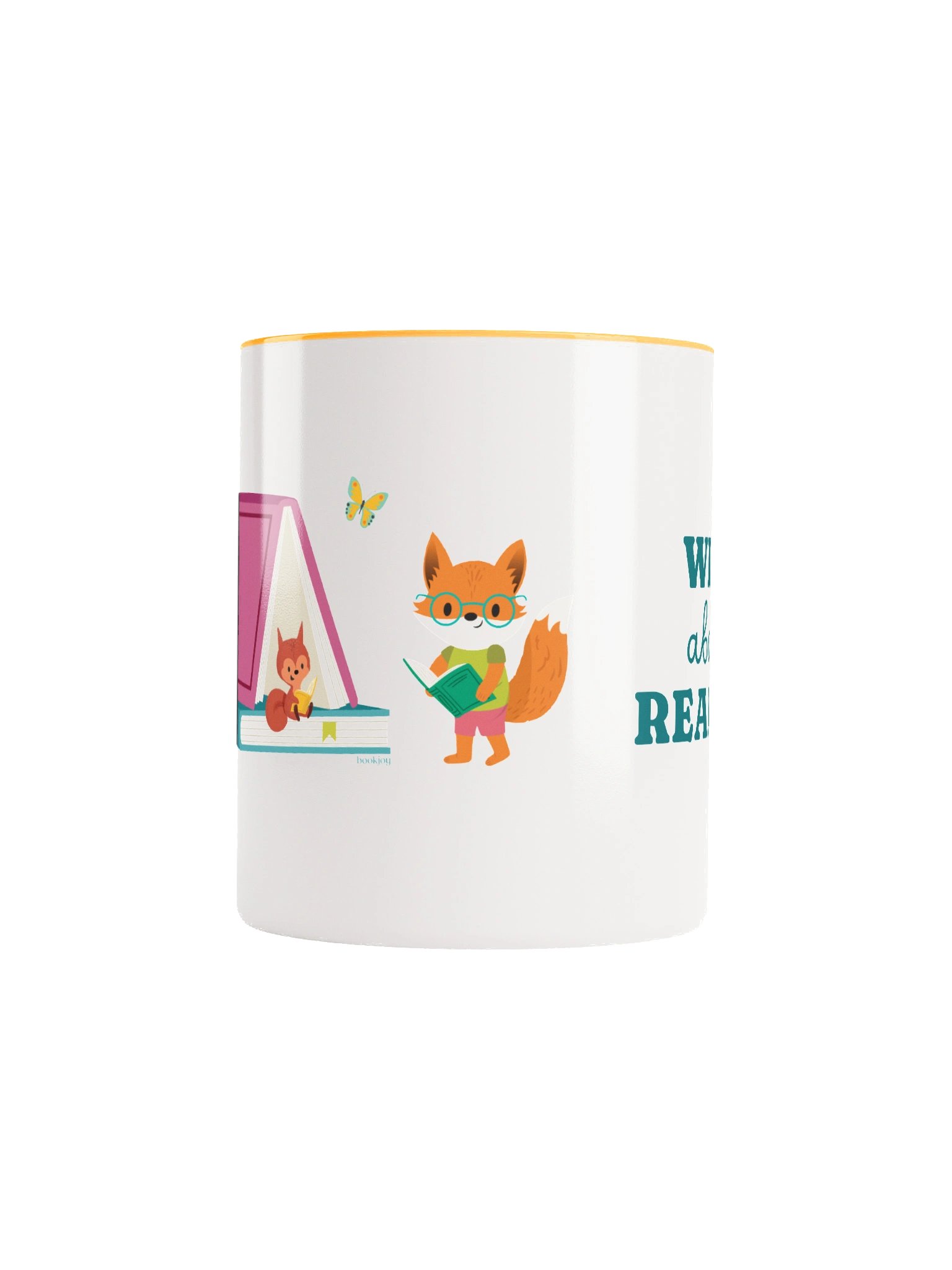 Wild About Reading 11oz Mug - Yellow Inside product image (5)
