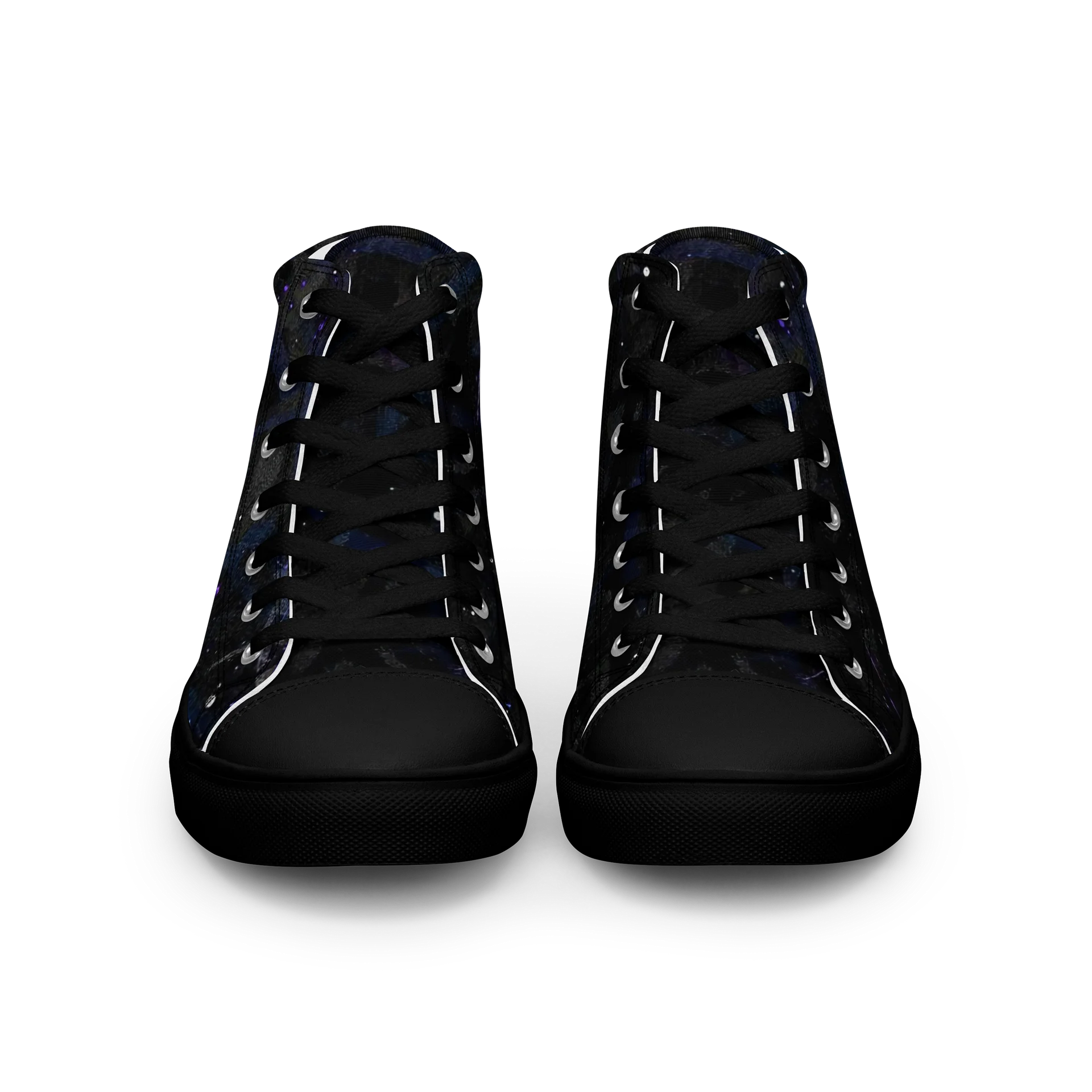 ZEVANTTE Nebula Noir High-Top Canvas Sneakers product image (3)