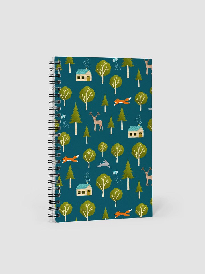 Cozy Cabin and Forest Animals Notebook product image (1)