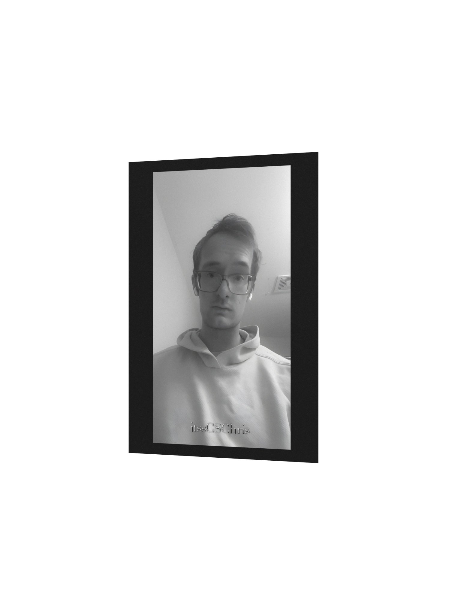 itssCSChris Black and White Poster product image (3)