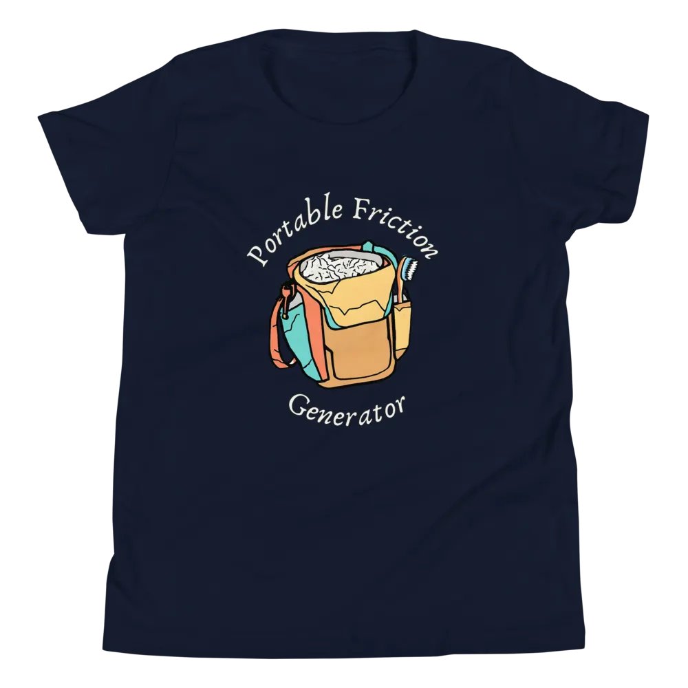 Portable Friction Generator - Youth Climbing T-Shirt product image (48)
