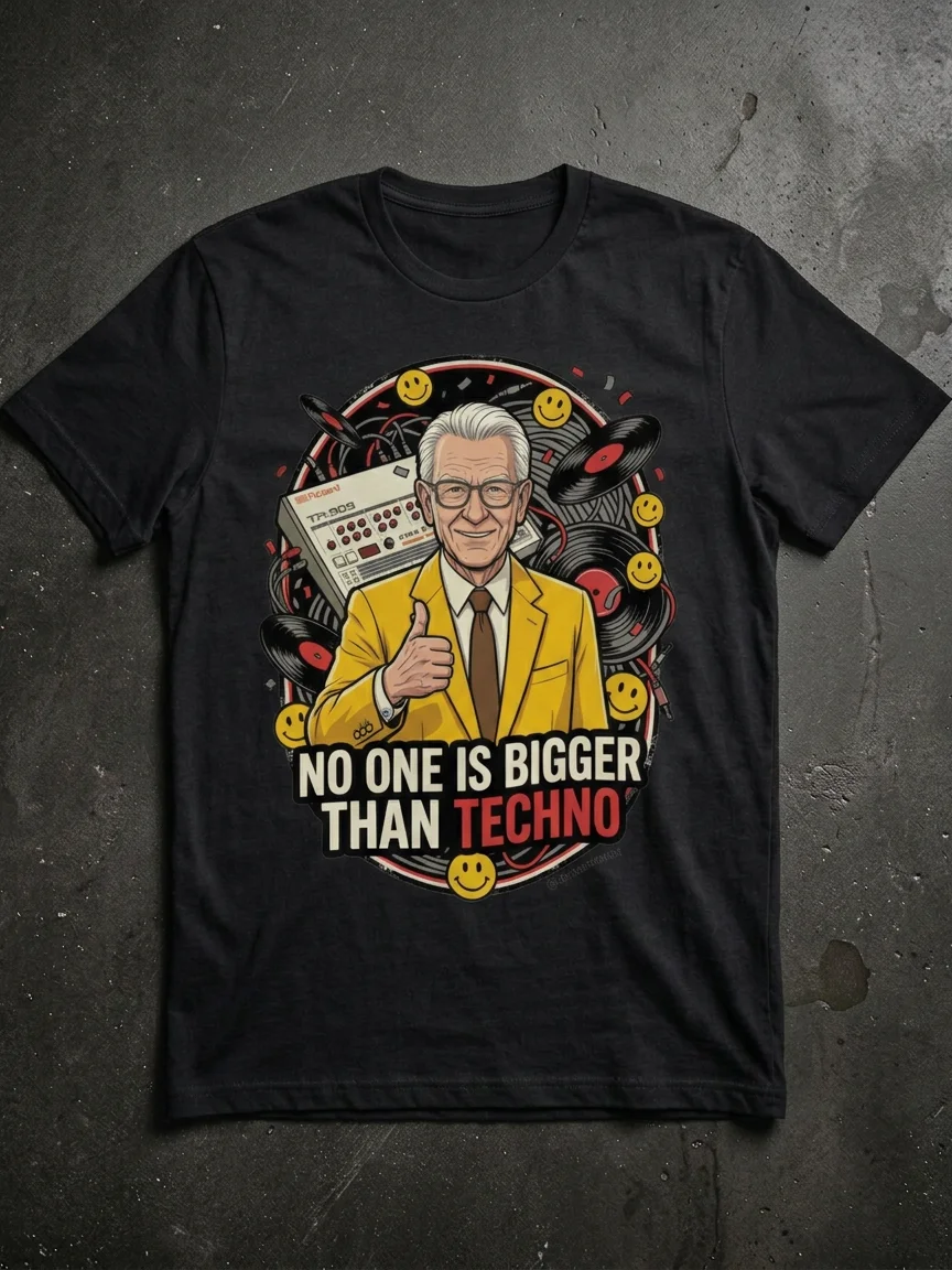 No One Is Bigger Than Techno Double Sided product image (1)