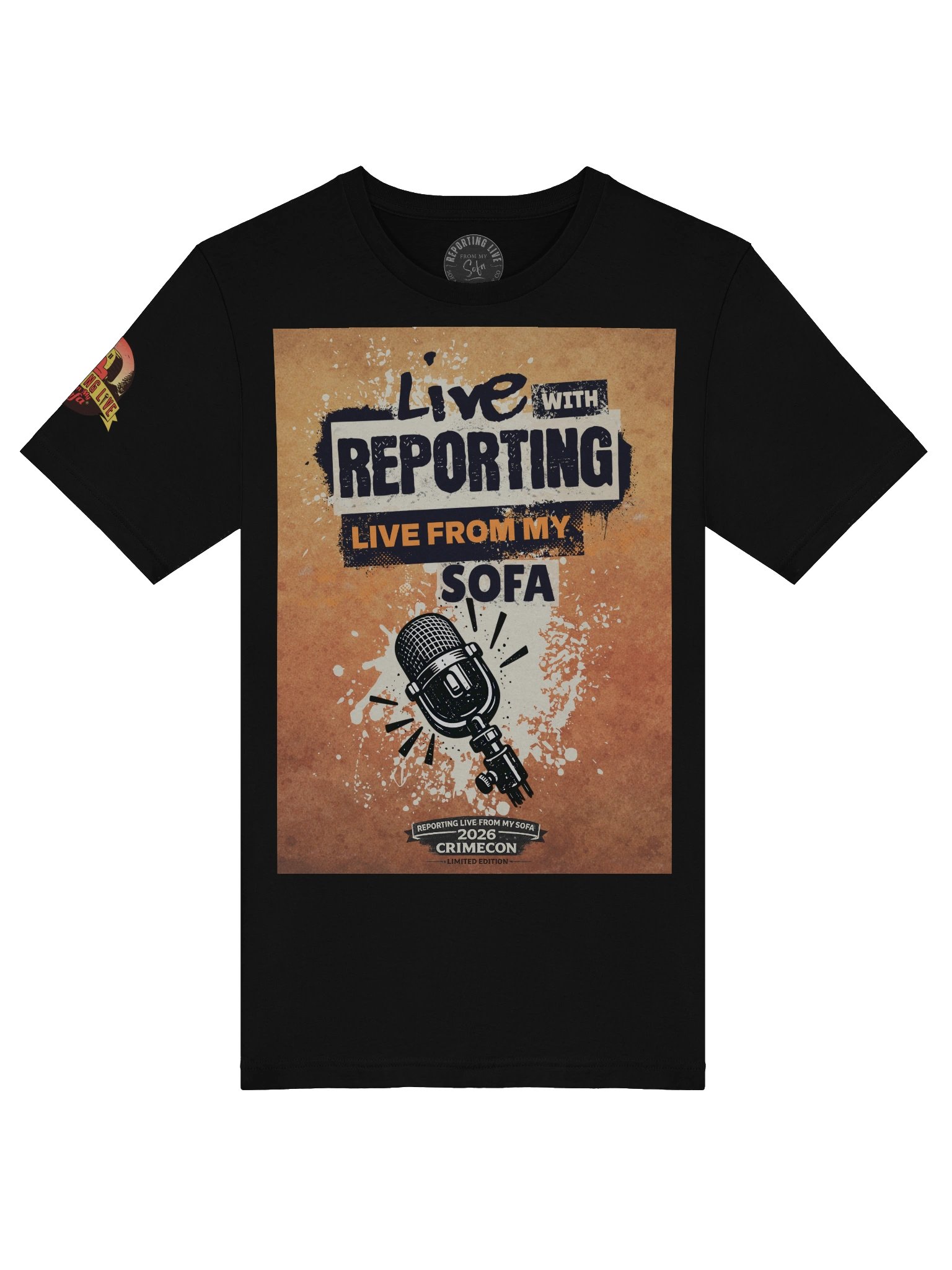 CrimeCon 2026 Limited Edition Sofa Reporter Tee product image (8)