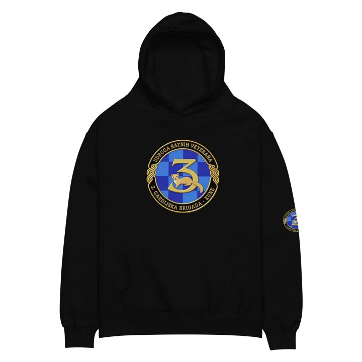 Kune 3 G.B.R Golden Emblem Oversized Hoodie product image (3)