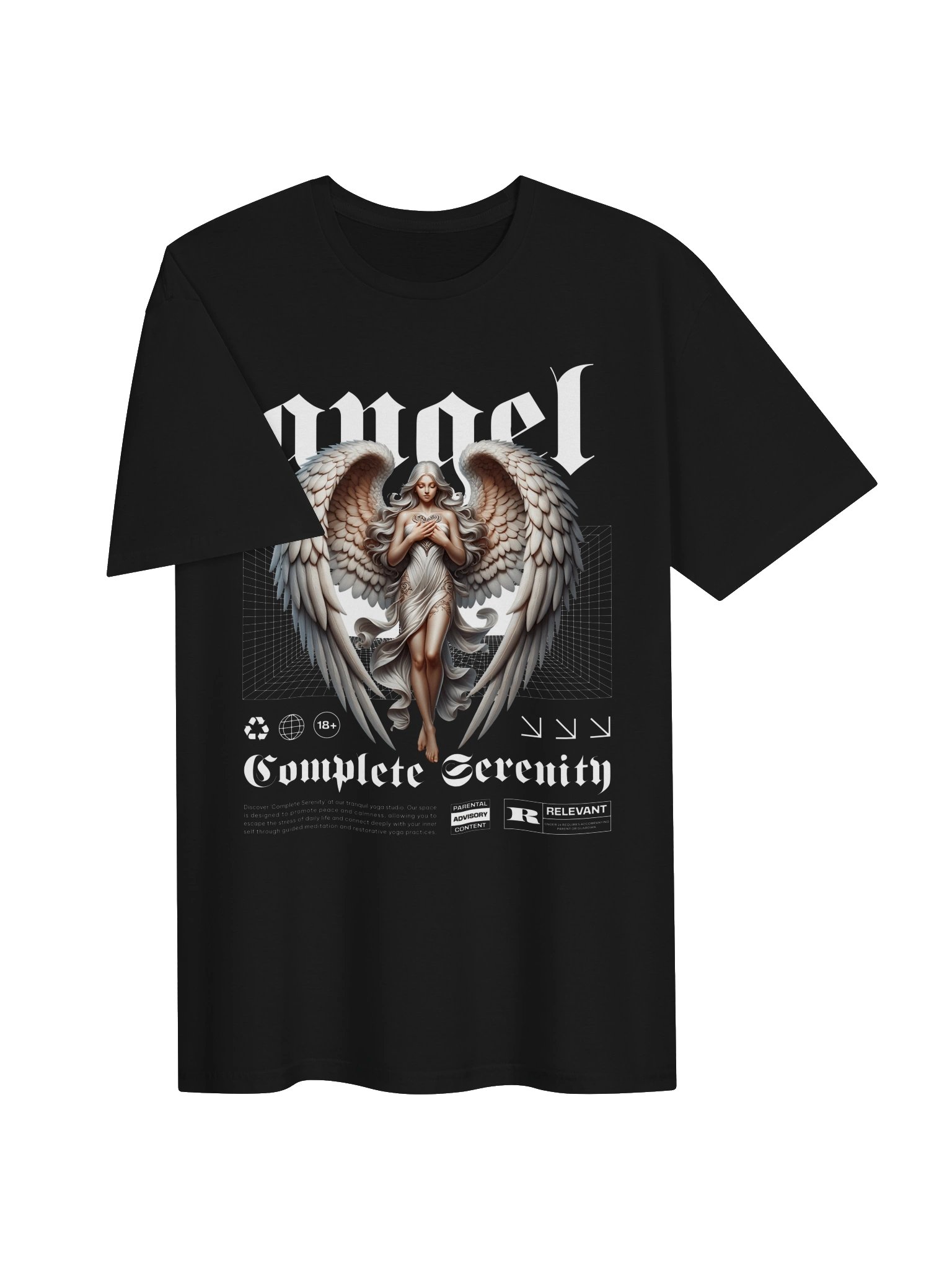 Complete Serenity Angel Graphic Unisex Softstyle T-Shirt product image (2)
