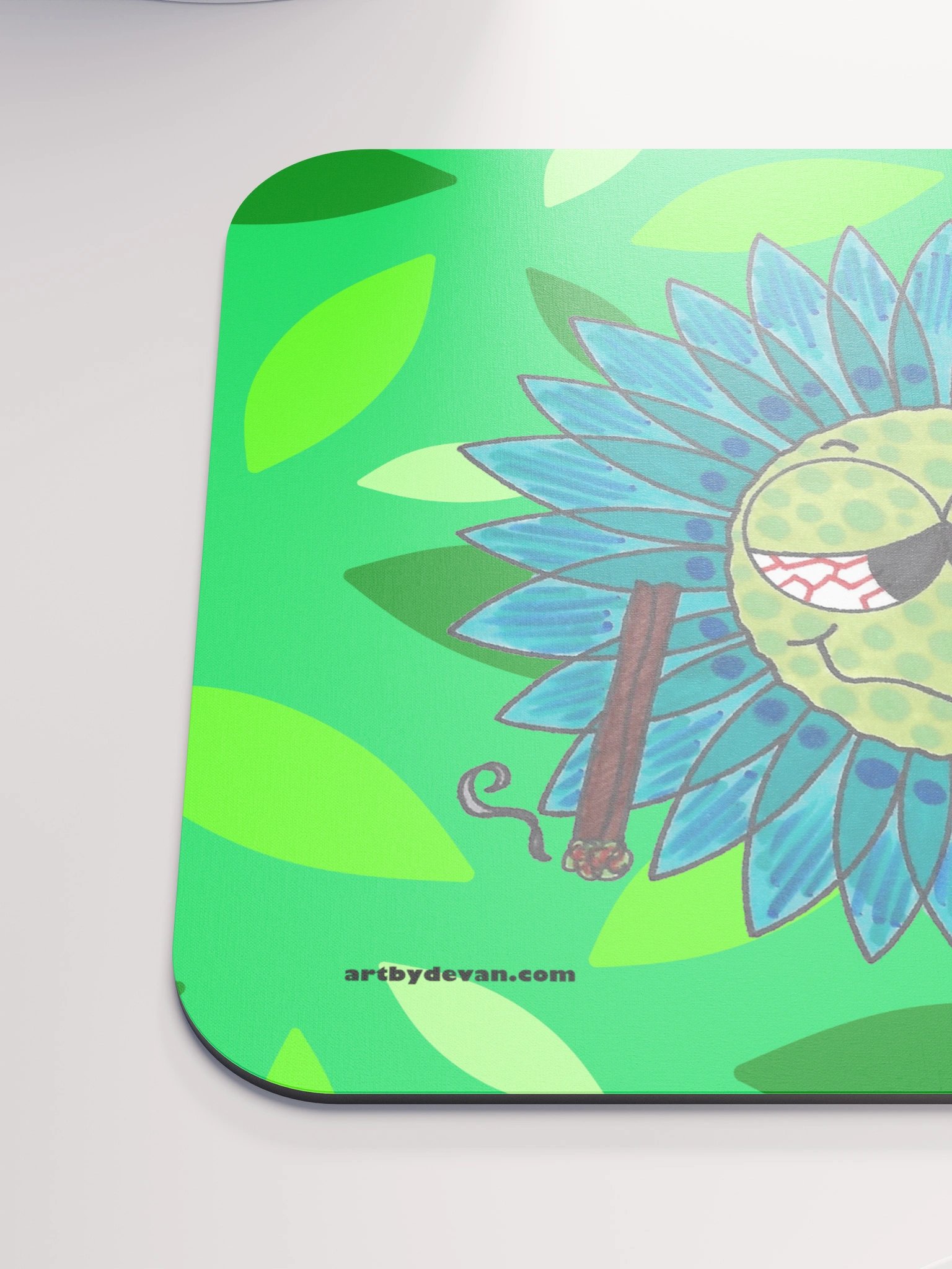 Turquoise Stoner Flower Mousepad product image (6)