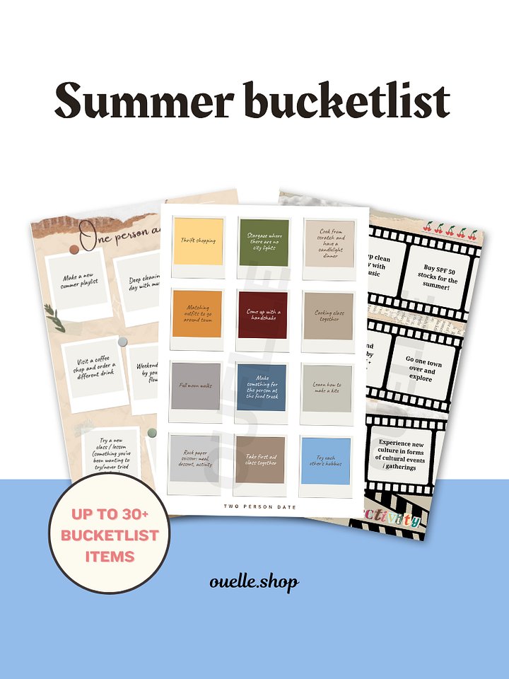 Scrapbook - Summer 2025 Bucketlist (PDF & Template) product image (2)